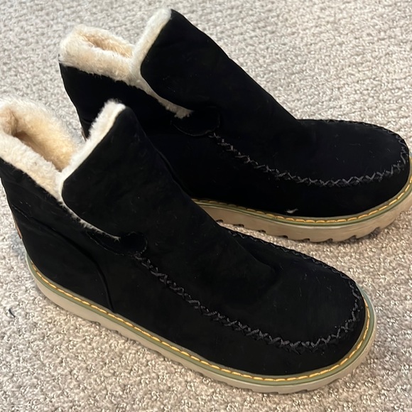 Ankle fur lined booties - Picture 1 of 4